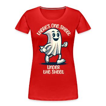 Lustige Geister Verkleidung Halloween Outfit - Frauen Premium Bio T-Shirt - Rot - Vorne - Mia (176cm)