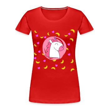infant - Women's Premium Organic T-Shirt - red - Front - Mia (176cm)