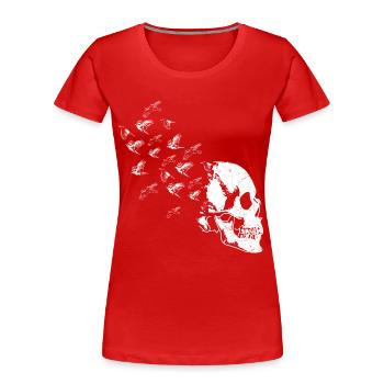 Raven odin birds - Women's Premium Organic T-Shirt - red - Front - Mia (176cm)