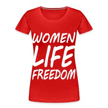 Women life freedom - T-shirt bio Premium Femme - rouge - Devant - Mia (176cm)
