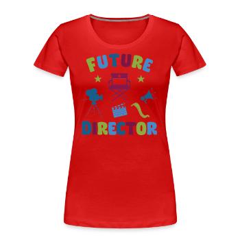 Future Director - Frauen Premium Bio T-Shirt - Rot - Vorne - Mia (176cm)