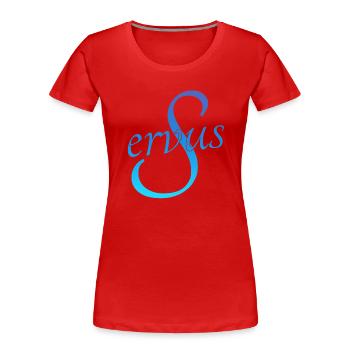 Servus - Frauen Premium Bio T-Shirt - Rot - Vorne - Mia (176cm)