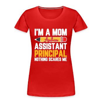 Nurse Mode All Day Every Day - Frauen Premium Bio T-Shirt - Rot - Vorne - Mia (176cm)