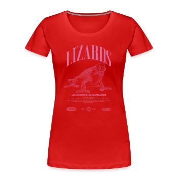 Gardien de lézard caméléon streetwear de Jackson - T-shirt bio Premium Femme - rouge - Devant - Mia (176cm)