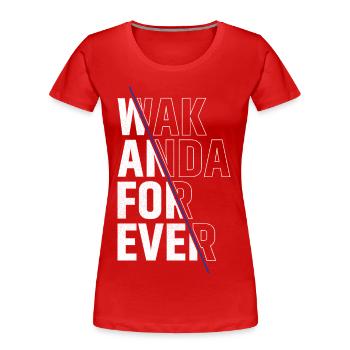 Wach Anda für immer - Frauen Premium Bio T-Shirt - Rot - Vorne - Mia (176cm)
