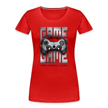 Ich habe Steuerungsprobleme Lustiges Retro-Videospiel - Frauen Premium Bio T-Shirt - Rot - Vorne - Mia (176cm)