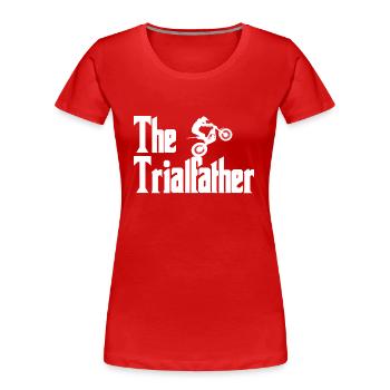 Motorcycle Trial The Trialfather - Women's Premium Organic T-Shirt - red - Front - Mia (176cm)