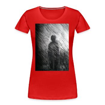 THE OUTSIDER - Women's Premium Organic T-Shirt - red - Front - Mia (176cm)