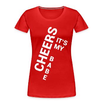 My Babe - Frauen Premium Bio T-Shirt - Rot - Vorne - Mia (176cm)