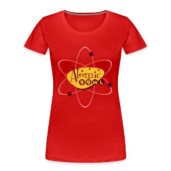 Atomic Bowl - Frauen Premium Bio T-Shirt - Rot - Vorne - Mia (176cm)