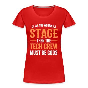 Theater Schauspiel Schauspieler Schauspielerin - Frauen Premium Bio T-Shirt - Rot - Vorne - Mia (176cm)