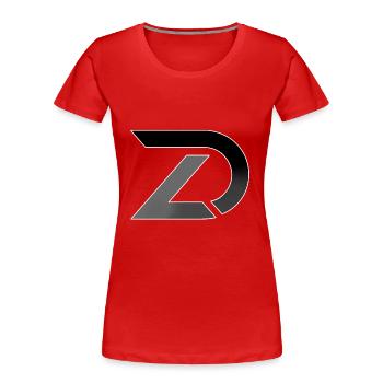 Zocker_Daddy_ - Frauen Premium Bio T-Shirt - Rot - Vorne - Mia (176cm)