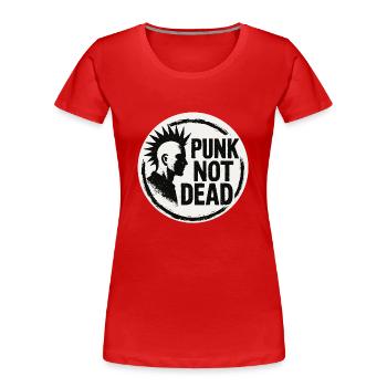 Punk 1 - T-shirt bio Premium Femme - rouge - Devant - Mia (176cm)