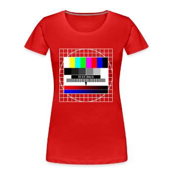 testbild - Frauen Premium Bio T-Shirt - Rot - Vorne - Mia (176cm)
