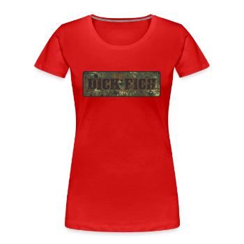 camoflage flecktarn bushcraft armee biwak - Frauen Premium Bio T-Shirt - Rot - Vorne - Mia (176cm)