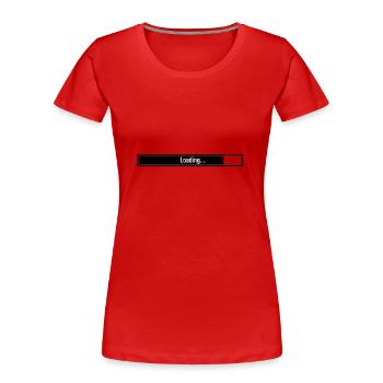 chargement - T-shirt bio Premium Femme - rouge - Devant - Mia (176cm)