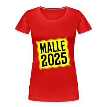 Malle 2025 - Women's Premium Organic T-Shirt - red - Front - Mia (176cm)