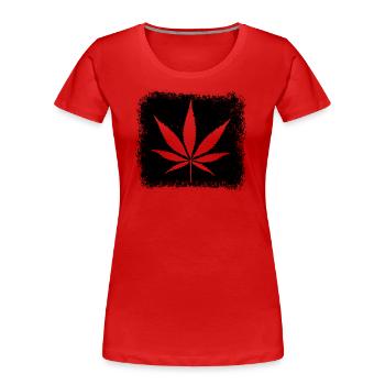 Kiffen, Weed, Legalize it, Ganja - Frauen Premium Bio T-Shirt - Rot - Vorne - Mia (176cm)