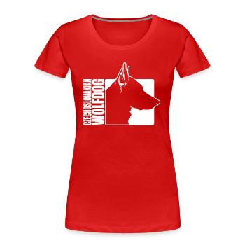 Czechoslovakian Wolfdog Profile Dogs Wilsigns - Women's Premium Organic T-Shirt - red - Front - Mia (176cm)