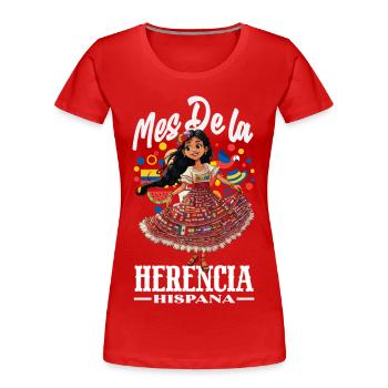 Mexiko Stolz & Heimat Mexikaner Mexico Flagge - Frauen Premium Bio T-Shirt - Rot - Vorne - Mia (176cm)