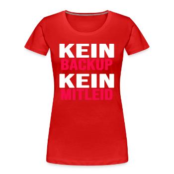 informatik backup nerd coder download gamer - Frauen Premium Bio T-Shirt - Rot - Vorne - Mia (176cm)