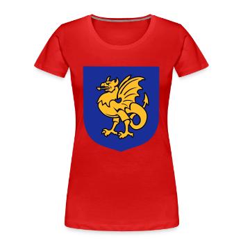 créature fantastique griffon dessin Bornholm - T-shirt bio Premium Femme - rouge - Devant - Mia (176cm)