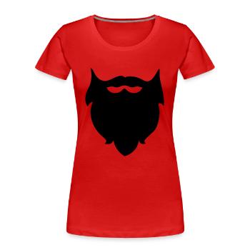Beard - Beards - Women's Premium Organic T-Shirt - red - Front - Mia (176cm)