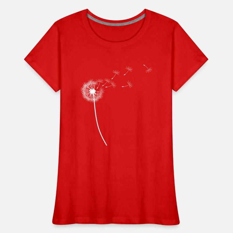 Löwenzahn im Wind Frauen Premium Bio T-Shirt