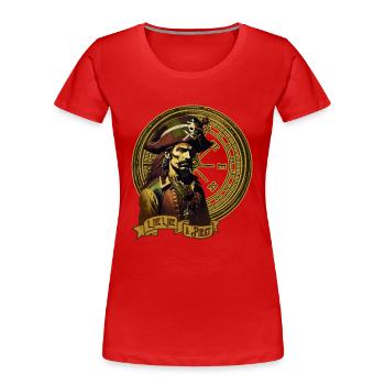 Live - Frauen Premium Bio T-Shirt - Rot - Vorne - Mia (176cm)