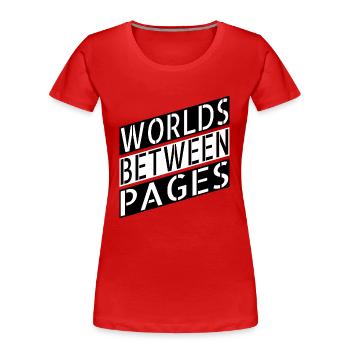 literature contemporary literature escape quotes - Frauen Premium Bio T-Shirt - Rot - Vorne - Mia (176cm)
