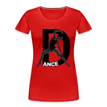 Dance graceful - Women's Premium Organic T-Shirt - red - Front - Mia (176cm)