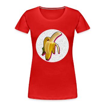 Sexy Banane - Frauen Premium Bio T-Shirt - Rot - Vorne - Mia (176cm)