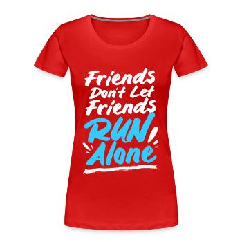 Marathon Half Marathon Marathon Runner - Women's Premium Organic T-Shirt - red - Front - Mia (176cm)