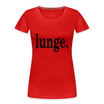 lung. - Women's Premium Organic T-Shirt - red - Front - Mia (176cm)
