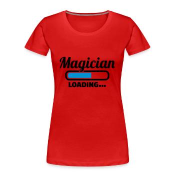 Zauberer - Frauen Premium Bio T-Shirt - Rot - Vorne - Mia (176cm)