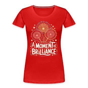 Pyrotechniker Feuerwerk Pyrotechnik - Frauen Premium Bio T-Shirt - Rot - Vorne - Mia (176cm)