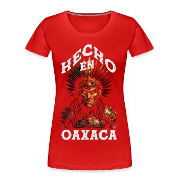 Mexiko Stolz & Heimat Mexikaner Mexico Flagge - Frauen Premium Bio T-Shirt - Rot - Vorne - Mia (176cm)