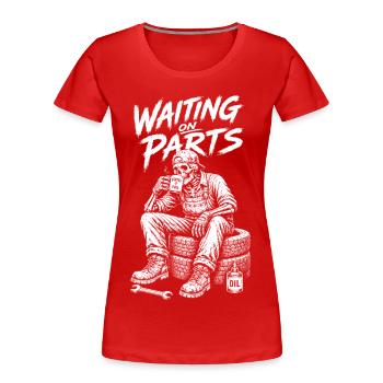 Car mechanic, mechatronics technician, car mechanic - Women's Premium Organic T-Shirt - red - Front - Mia (176cm)