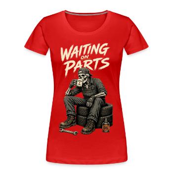 Mécanicien automobile, technicien en mécatronique, mécanicien automobile - T-shirt bio Premium Femme - rouge - Devant - Mia (176cm)