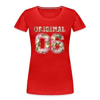 Original 06 - Women's Premium Organic T-Shirt - red - Front - Mia (176cm)