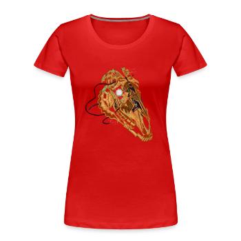 Mad Dead Horse - T-shirt bio Premium Femme - rouge - Devant - Mia (176cm)