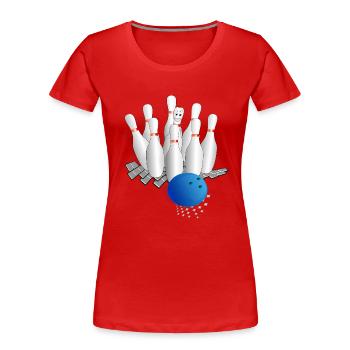 kegel - Frauen Premium Bio T-Shirt - Rot - Vorne - Mia (176cm)