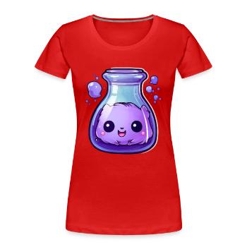 Potion Kawaii mignonne - T-shirt bio Premium Femme - rouge - Devant - Mia (176cm)