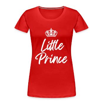 Prinz - Frauen Premium Bio T-Shirt - Rot - Vorne - Mia (176cm)