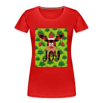 Bald WEIHNACHTEN - Frauen Premium Bio T-Shirt - Rot - Vorne - Mia (176cm)