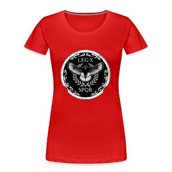 Spqr - Women's Premium Organic T-Shirt - red - Front - Mia (176cm)