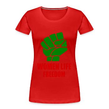 Women life freedom - T-shirt bio Premium Femme - rouge - Devant - Mia (176cm)