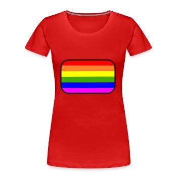 Lgbt - Women's Premium Organic T-Shirt - red - Front - Mia (176cm)