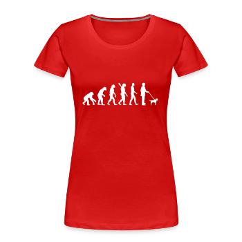 Border Terrier - Women's Premium Organic T-Shirt - red - Front - Mia (176cm)