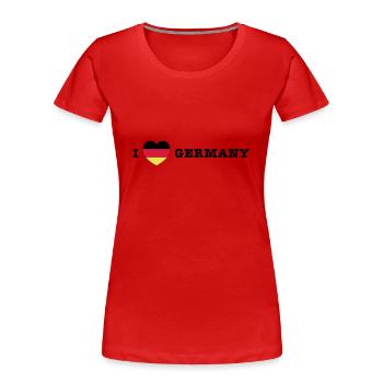 germany Germany - Women's Premium Organic T-Shirt - red - Front - Mia (176cm)